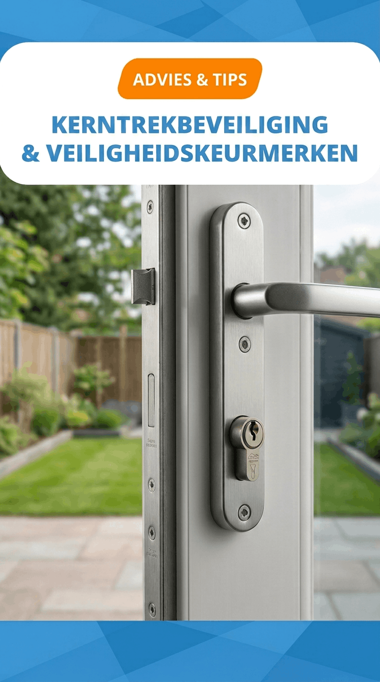 Kerntrekbeveiliging en veiligheidskeurmerken staande variant