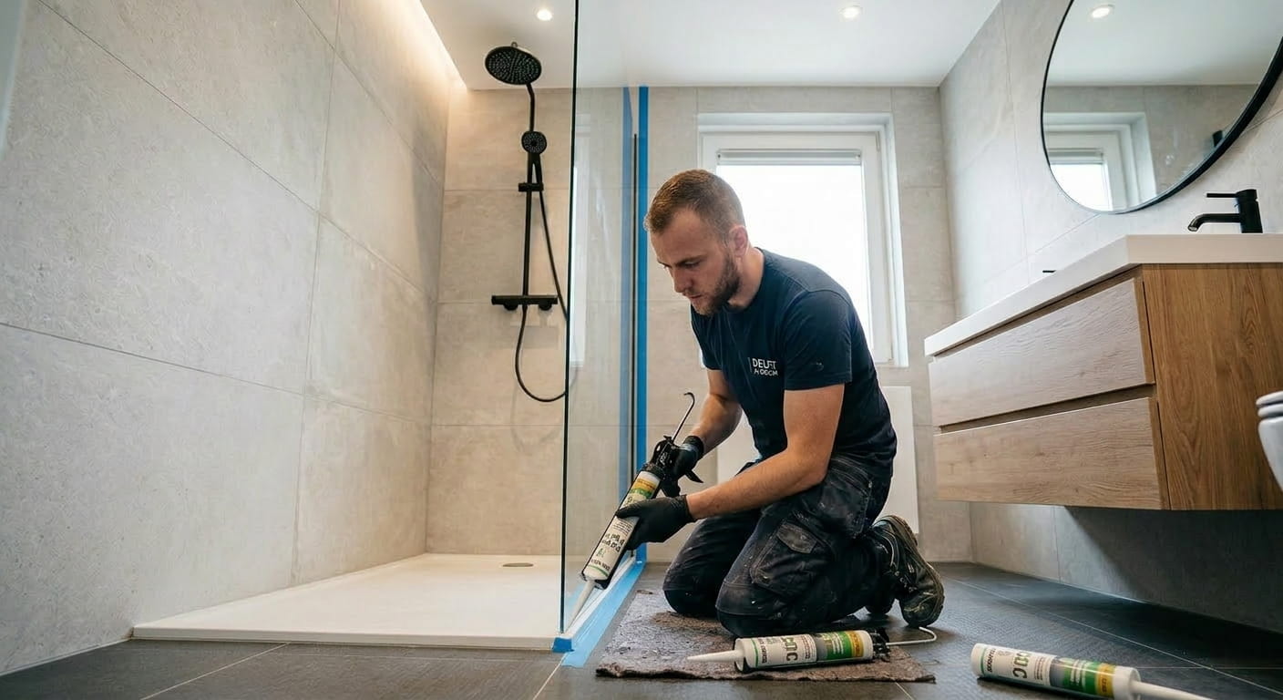 man kit badkamer