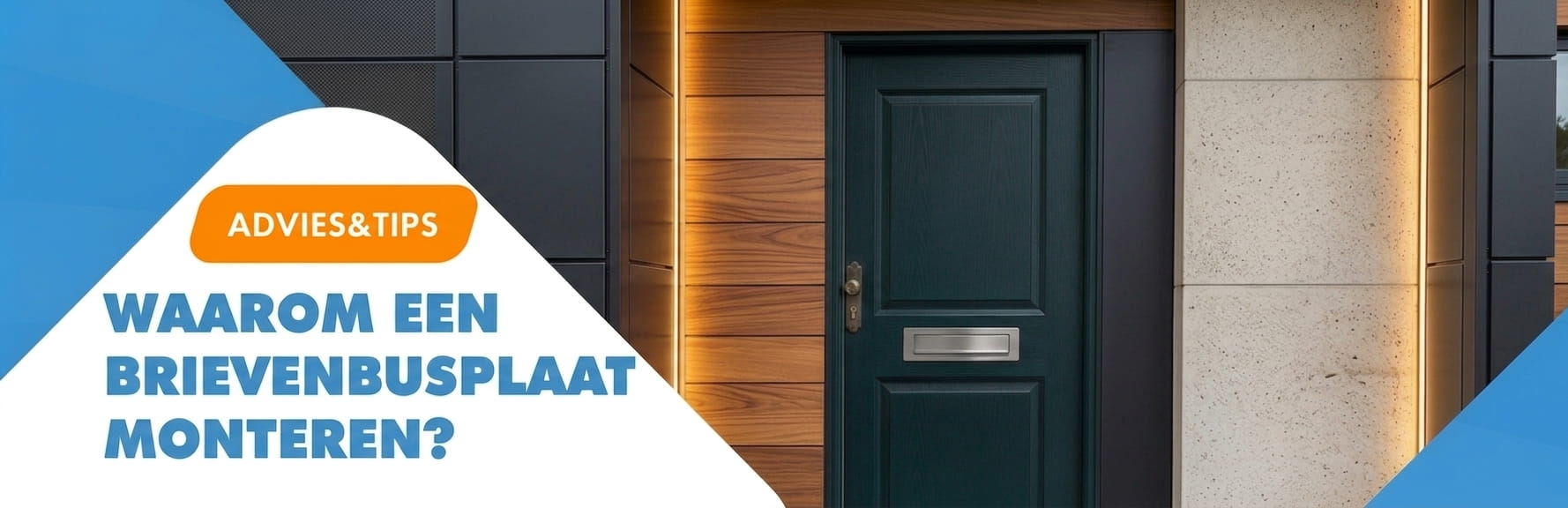 Advies brievenbusplaat monteren