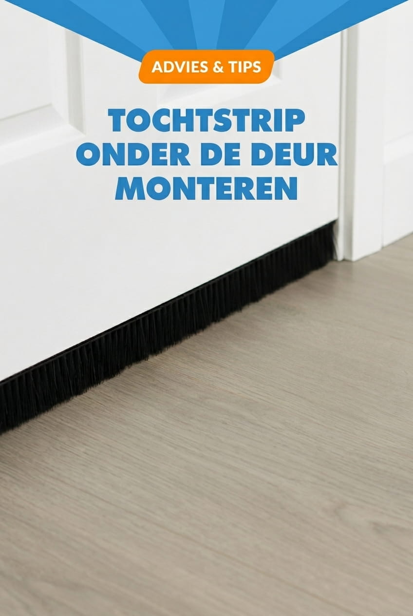 advies tochtstrip onzichtbaar onder de deur monteren