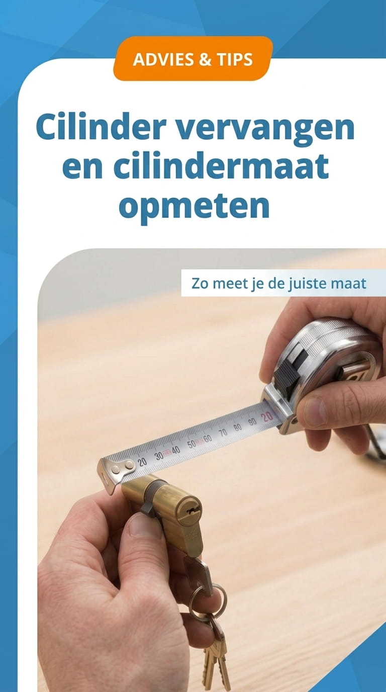 advies cilinder vervangen en cilindermaat opmeten mobiel