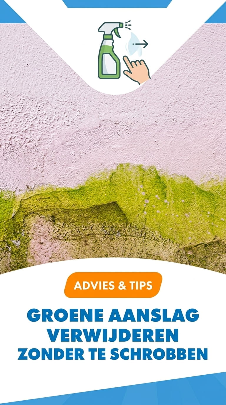 Advies: groene aanslag verwijderen zonder schrobbem